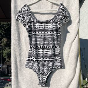 Forever 21 Tribal Pattern Bodysuit